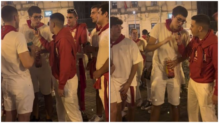 El tiktok viral donde unos jóvenes responden a cuánto dinero se han gastado en San Fermín.