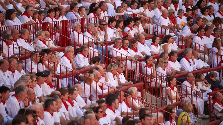 Sexta corrida de Toros de San Fermín 2023 con la ganadería Jandilla y los toreros Antonio Ferrera, 'El Juli' y Cayetano. IRANZU LARRASOAÑA