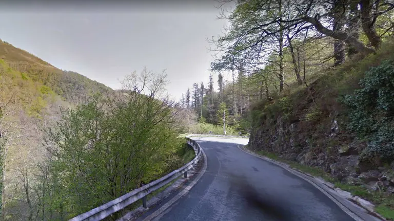 carretera NA-4150  que se cortará al tráfico a partir del lunes 17 de agosto. GOOGLE STREET VIEW