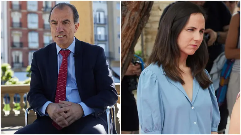 Carlos García Adanero y Ione Belarra, dos navarros que concurrían en listas del PP y de Sumar por Madrid.