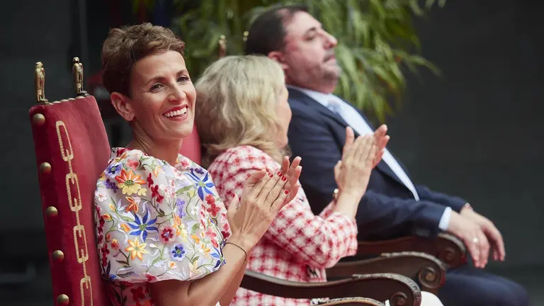 Acto de toma de posesión de María Chivite como presidenta de Navarra. EUROPA PRESS