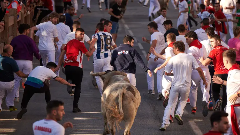 Último encierro de Tafalla 2023. SERGIO MARTÍN
