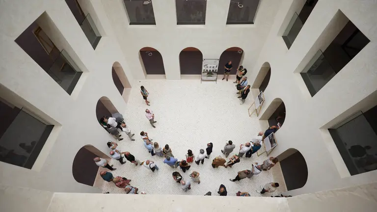 Inauguración de la nueva sede de la Mancomunidad de la Comarca de Pamplona, en el espacio que anteriormente ocupaba el Convento de las Salesas en el paseo del Doctor Arazuri de Pamplona. IÑIGO ALZUGARAY