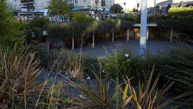 Concentración de la Iniciativa Vecinal para la Solución de la Rotonda de San Jorge. IÑIGO ALZUGARAY