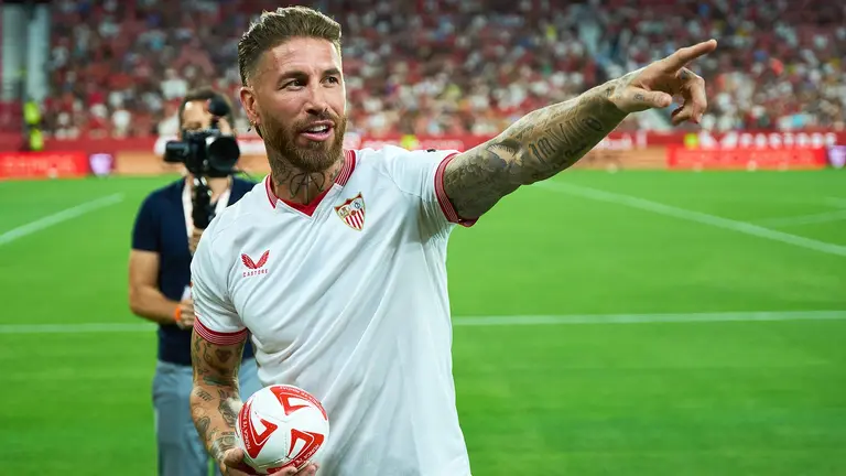 Sergio Ramos fue presentado por el Sevilla el 6 de septiembre. Joaquin Corchero / Afp7 / Europa Press.