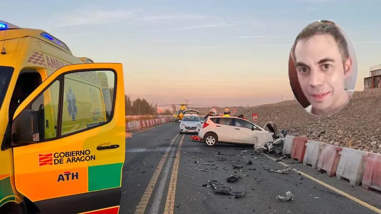 Emilio González Casado, vecino de Ribaforada de 42 años fallecido en un accidente de tráfico en Mallén (Aragón).