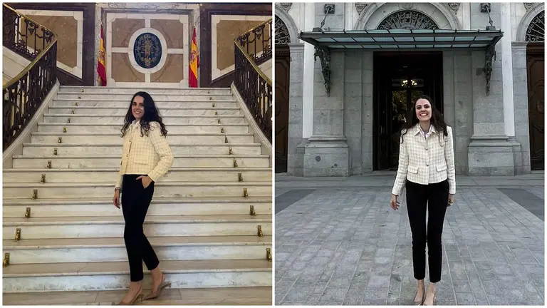 Aitana Vicente Arriazu, en el Tribunal Supremo.