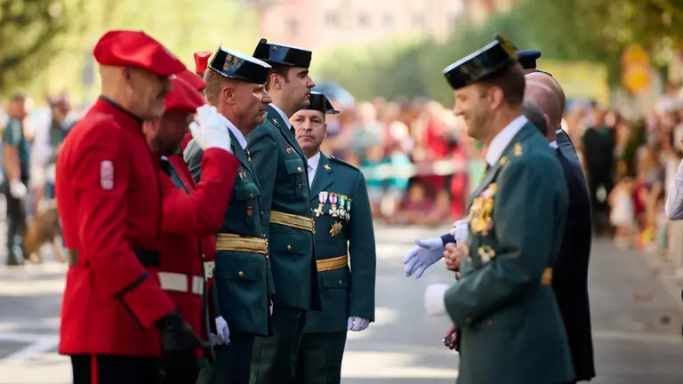 La Guardia Civil de Navarra celebra la festividad de su patrona, la Virgen del Pilar. PABLO LASAOSA