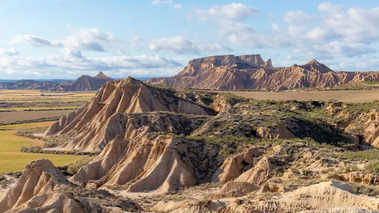 Parque Natural de las Bardenas Reales en Navarra. FRANCIS VAQUERO / TURISMO DE NAVARRA