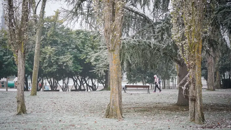 Imagen de archivo de un parque durante una helada. IÑAKI BERASALUCE / EUROPA PRESS