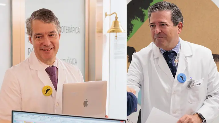 Los doctores Mauricio Cambeiro y Javier Aristu de la Clínica Universidad de Navarra. CEDIDA