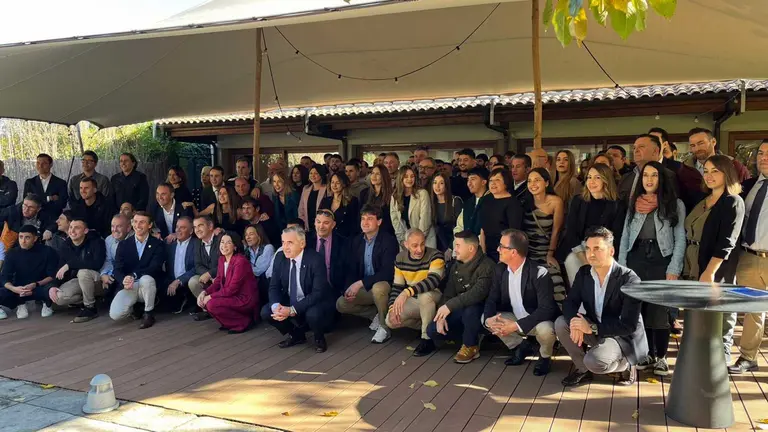 Empleados de Unsain Grupo en la comida del 90 aniversario. CEDIDA