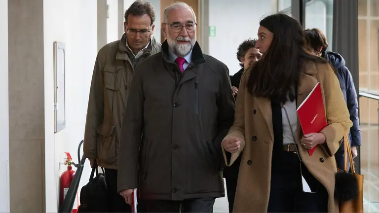 Comparecencia del consejero de Salud, Fernando Domínguez, en la Comisión de Salud del Parlamento de Navarra. IÑIGO ALZUGARAY