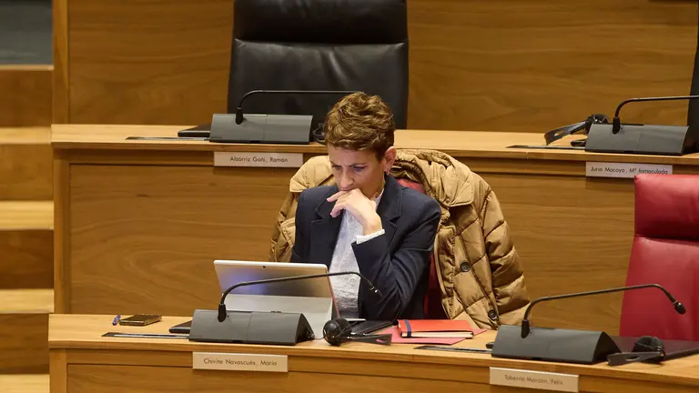 Pleno del Parlamento de Navarra. IÑIGO ALZUGARAY