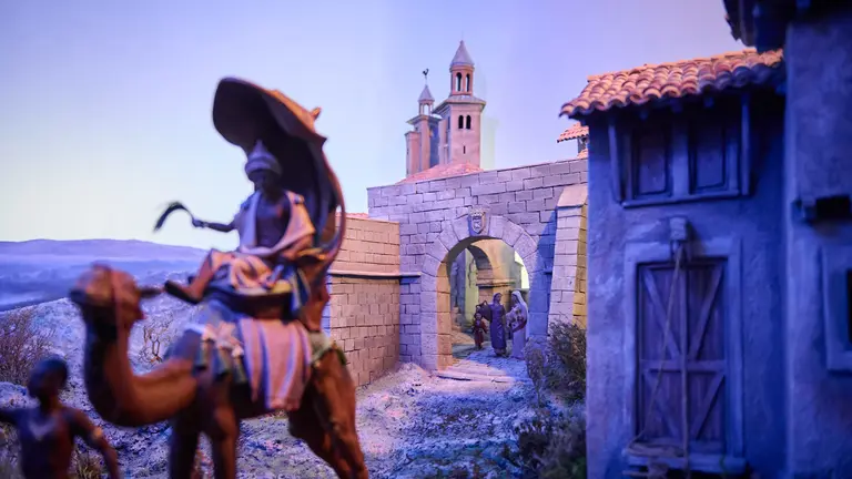 Inauguración del Belén del Ayuntamiento. PABLO LASAOSA