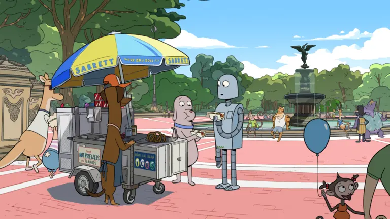 Fotograma de la película navarra, nominada a los Premios Goya 2024, 'Robot dreams'. CEDIDA