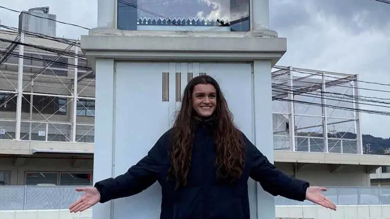 Amaia Romero posa en Yamaguchi, Japón. Navarra.com