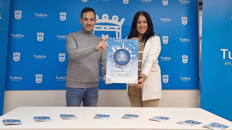 Imagen de la presentación del programa de Navidad 2023 de Tudela. AYUNTAMIENTO DE TUDELA