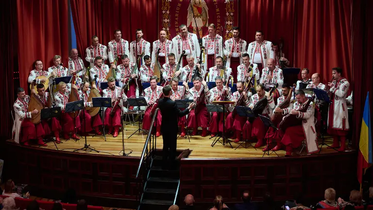 Concierto solidario en Pamplona a cargo del Coro Nacional de Ucrania. PABLO LASAOSA