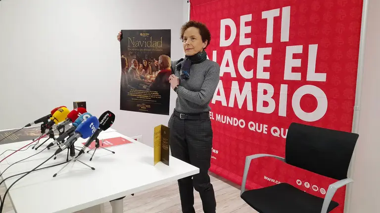 La directora de Cáritas Diocesana de Pamplona-Tudela, Maite Quintana. EUROPA PRESS