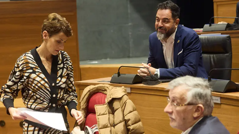 Último pleno de 2023 del Parlamento de Navarra. IÑIGO ALZUGARAY