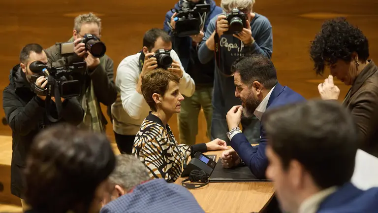 Último pleno de 2023 del Parlamento de Navarra. IÑIGO ALZUGARAY