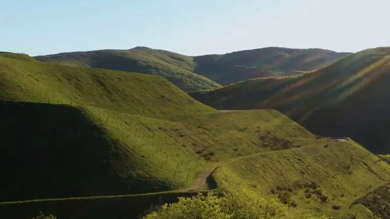 Labores de restauración en la mina de Eugi de Magnesitas Navarras. MAGNESITAS NAVARRAS