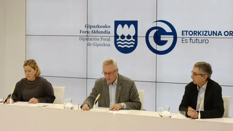 Rueda de prensa de José Ignacio Asensio, diputado foral de Sostenibilidad. EUROPA PRESS