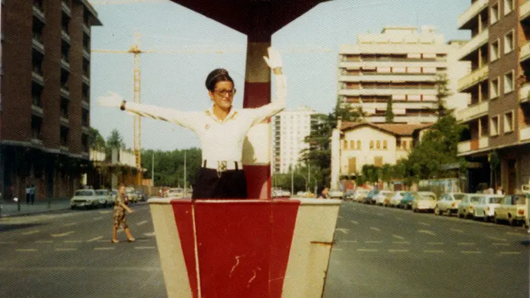 Fotografía de la exposición “50 años de la primera promoción de mujeres en Policía Municipal”. AYUNTAMIENTO DE PAMPLONA