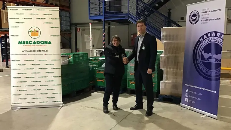 Donación de Mercadona al Banco de Alimentos de Navarra. MERCADONA