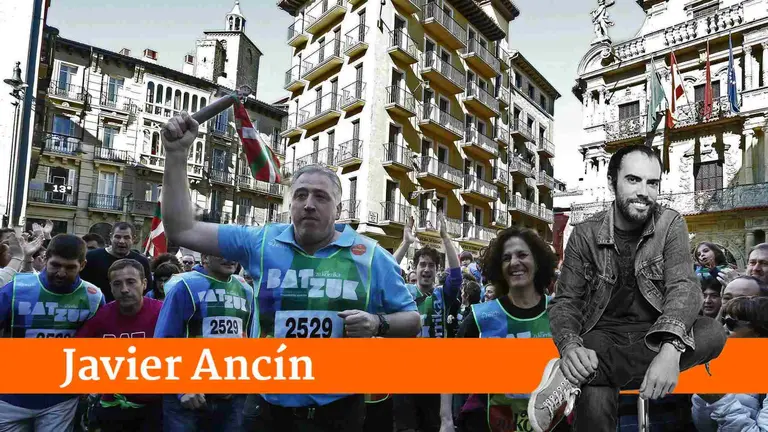 Joseba Asirón en la Korrika. EFE