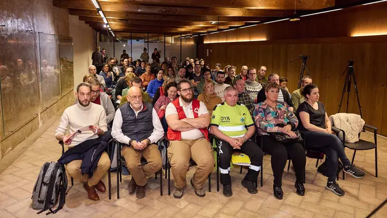 Reunión de la Mesa de los Sanfermines a la que acudieron Maider Beloki y Joseba Asirón, a la que no fue invitada Pompaelo. AYUNTAMIENTO DE PAMPLONA