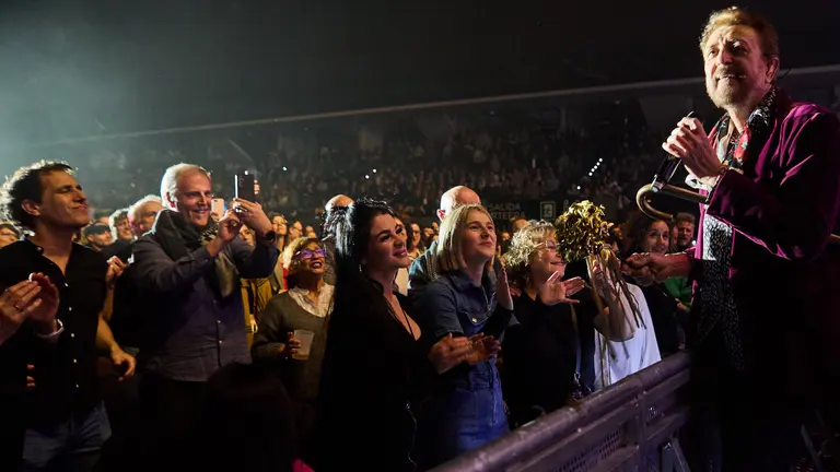 Concierto de Manolo García en el pabellón Navarra Arena dentro de su 'Gira de Teatros'. IÑIGO ALZUGARAY