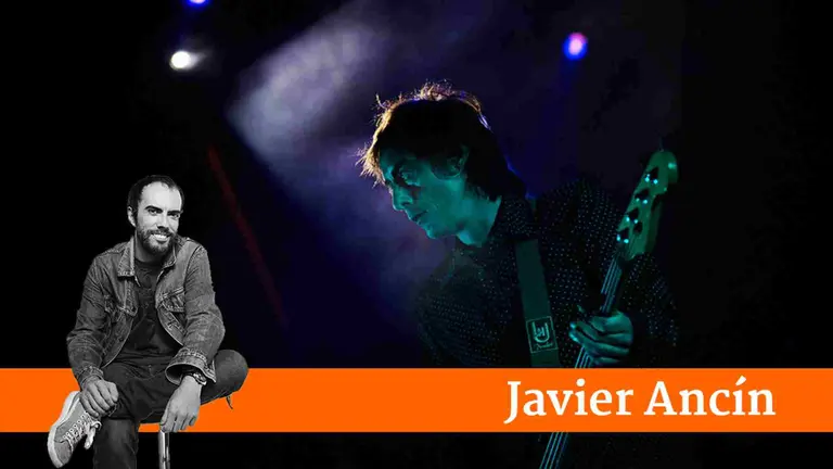 Dani Ulecia, bajista del grupo pamplonés "El columpio asesino". DANIEL FERNÁNDEZ