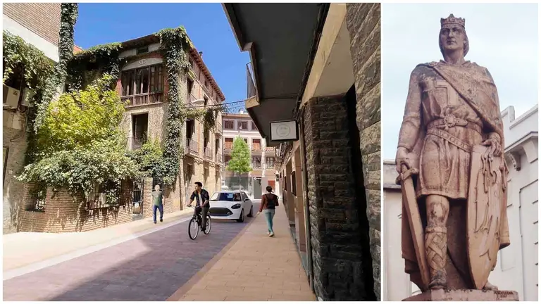 Escultura de Sancho el Fuerte en Tudela.