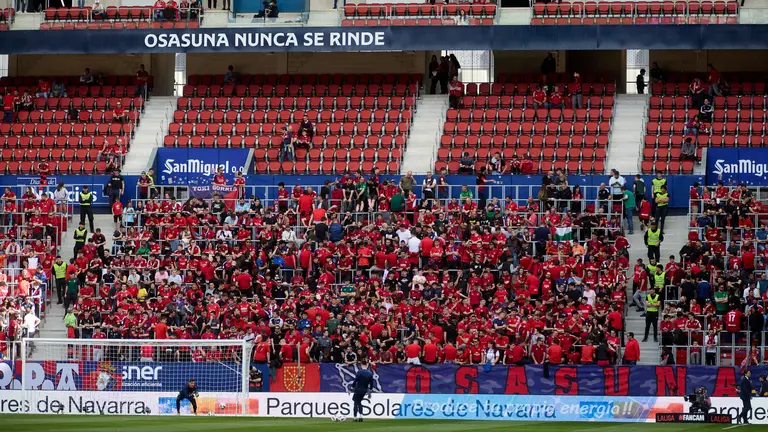 Partido de La Liga EA Sports entre CA Osasuna y Real Madrid CF disputado en el estadio de El Sadar en Pamplona. IÑIGO ALZUGARAY