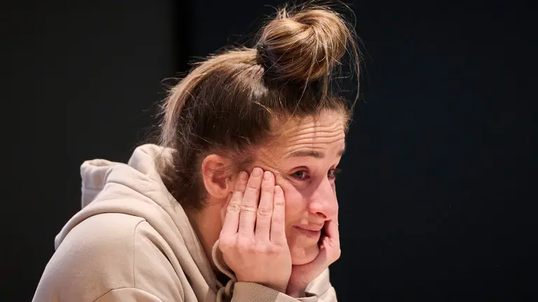 La jugadora navarra de balonmano, Nerea Pena, anuncia su retirada. PABLO LASAOSA