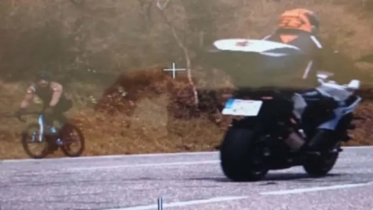 Detectado un motorista circulando a 178 km/h por la N-135. POLICÍA FORAL