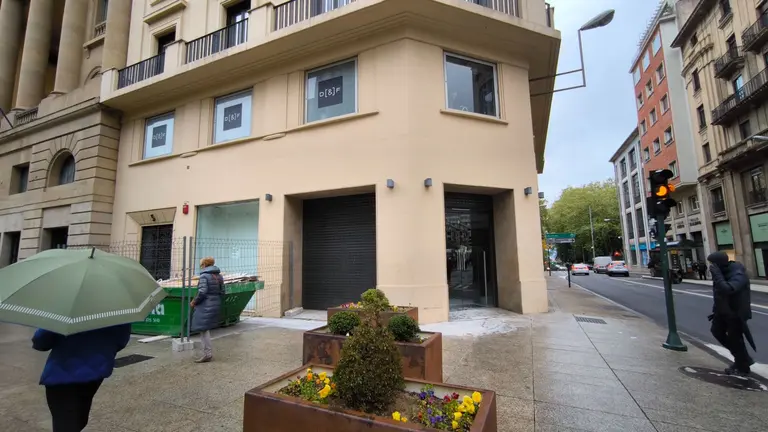 Imagen de la fachada exterior donde se ubicará La Casa del Libro en Pamplona. NAVARRA.COM