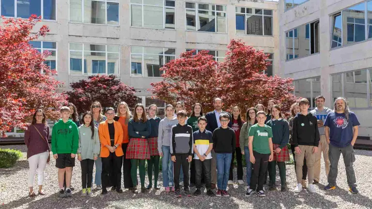 Estudiantes que participaron en la final del concurso celebrado en la Universidad de Navarra. UNIVERSIDAD DE NAVARRA