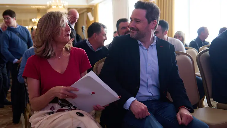 Cierre del XIII Congreso de Unión del Pueblo Navarro, en el que Cristina Ibarrola ha resultado elegida nueva presidenta del partido regionalista en sustitución de Javier Esparza. Alejandro Toquero ha sido elegido como vicepresidente y Cristina Sota como secretaria general. IÑIGO ALZUGARAY