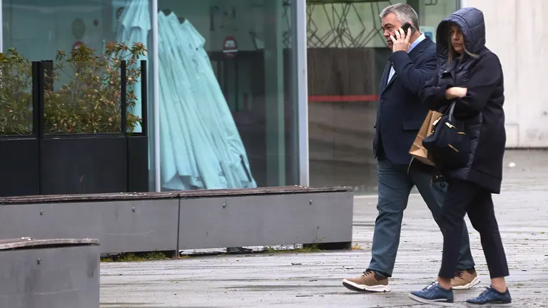 Comité Regional del PSN con la presencia de la secretaria general del PSN-PSOE, María Chivite, el secretario de Organización del PSOE, Santos Cerdán, y la ministra de Inclusión, Seguridad Social y Migraciones, Elma Saiz. IÑIGO ALZUGARAY