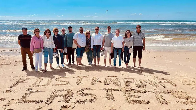 Representantes de Fustiñana y Castets. AYUNTAMIENTO DE FUSTIÑANA