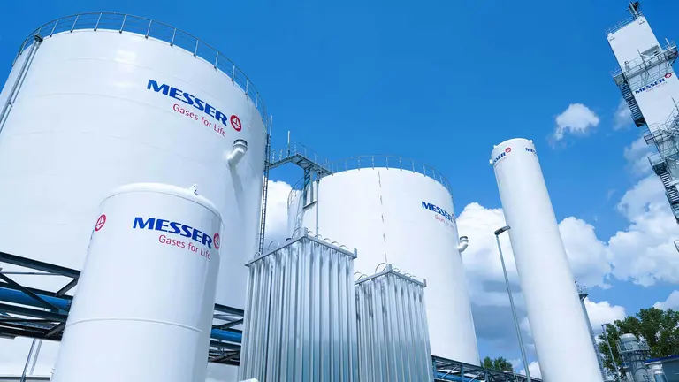 Imagen de archivo de una planta de Messer Gases for Life. MESSER