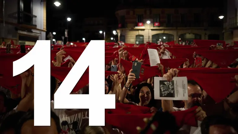 Se terminan las fiestas de San Fermín con el Pobre de Mí. PABLO LASAOSA