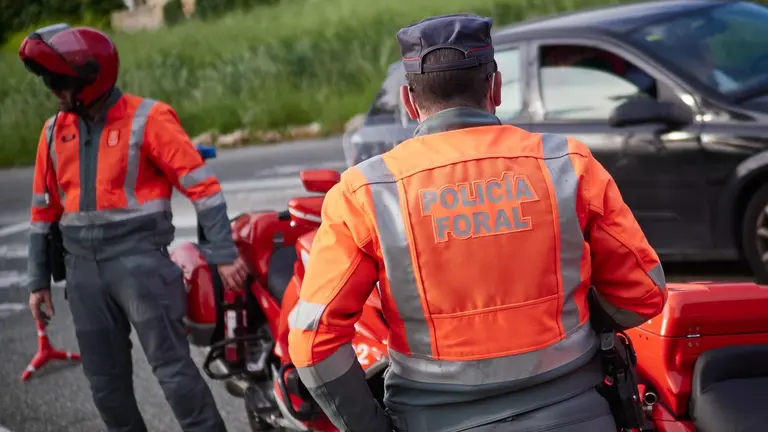 Imagen de archivo de un control de la Policía Foral. - Eduardo Sanz / Europa Press - Archivo