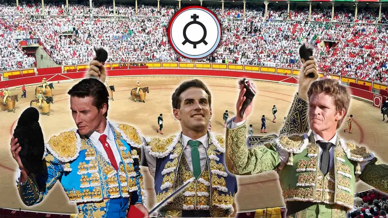 Domingo 7 de julio.  Feria del Toro de San Fermín 2024. Toros de La Palmosilla para Diego Urdiales, Fernando Adrián y Borja Jiménez. NAVARRA.COM