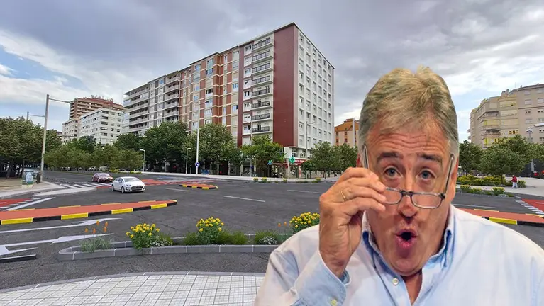 Montaje de Asirón sobre una recreación de cómo quedará el corredor verde de Pio XII. NAVARRA.COM