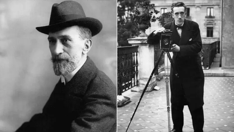 Foto 01. A la izquierda, el padre, Agustín Zaragüeta Colmenares y a la derecha su hijo, Gerardo Zaragüeta Zabalo (Museo de Navarra)