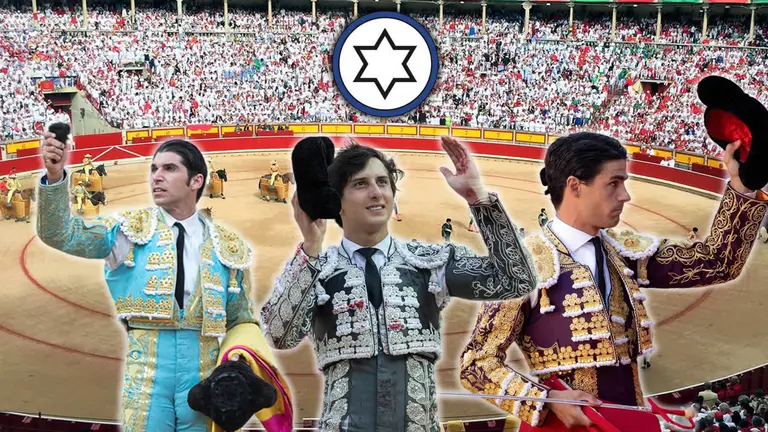 Viernes 12 de julio.  Feria del Toro de San Fermín 2024. Toros de Jandilla para Cayetano, Roca Rey y Pablo Aguado. NAVARRA.COM